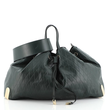 Chloe Convertible Charlie Satchel Quilted Leather Large