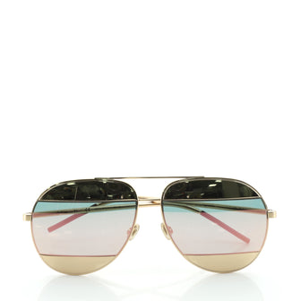 Christian Dior Split Aviator 1 Sunglasses Metal