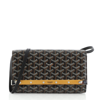 Goyard Monte Carlo Clutch with Strap Coated Canvas PM