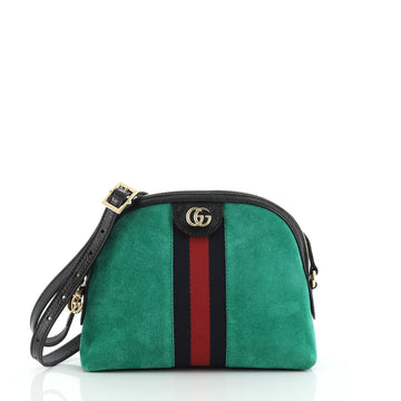 Gucci Ophidia Dome Shoulder Bag Suede Small