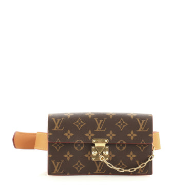 Louis Vuitton S Lock Belt Pouch Monogram Canvas