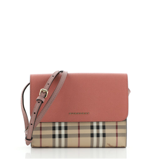 BURBERRYバッグ Burberry Loxley Crossbody Bag Haymarket Coated Canvas and Leather