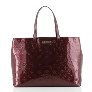 Louis Vuitton Wilshire Handbag Monogram Vernis MM