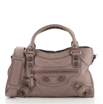 Balenciaga City Giant Studs Bag Leather Medium