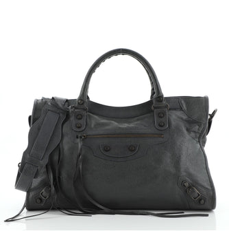 Balenciaga City Classic Studs Bag Leather Medium