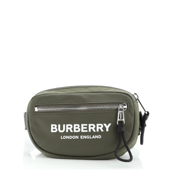 Burberry Logo Cannon Bum Bag Printed Nylon Small