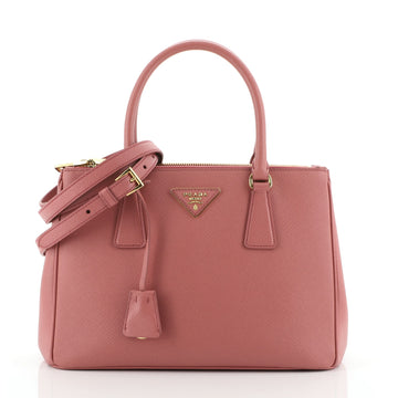 Prada Double Zip Lux Tote Saffiano Leather Small