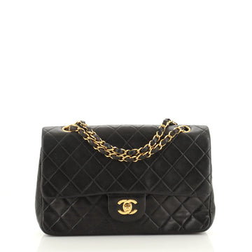 Chanel Vintage Classic Double Flap Bag Quilted Lambskin Medium