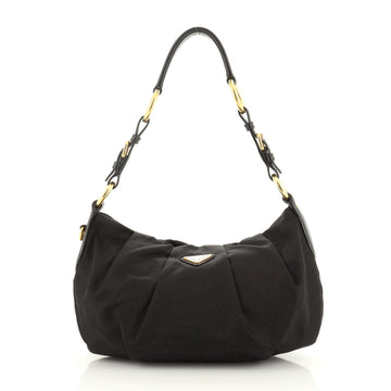 Prada Pleated Shoulder Bag Tessuto Medium