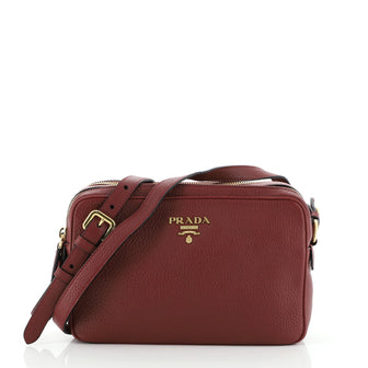 Prada Double Zip Camera Bag Vitello Phenix Medium