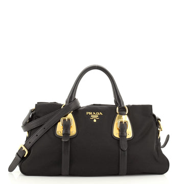 Prada Convertible Belted Satchel Tessuto with Leather Large