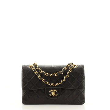 Chanel Vintage Classic Double Flap Bag Quilted Lambskin Small