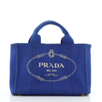 Prada Canapa Tote Canvas Mini