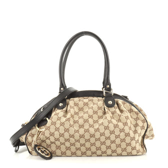 Gucci Sukey Boston Bag GG Canvas