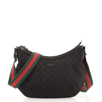 Gucci Saddle Zip Messenger Bag GG Canvas Medium