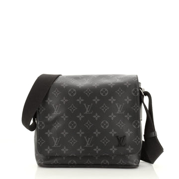 Louis Vuitton District Messenger Bag Monogram Eclipse Canvas PM