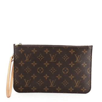 Louis Vuitton Neverfull Pochette Monogram Canvas Large