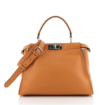 Fendi Selleria Peekaboo Bag Grainy Leather Regular