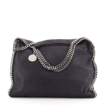 Stella McCartney Falabella Fold Over Bag Quilted Shaggy Deer