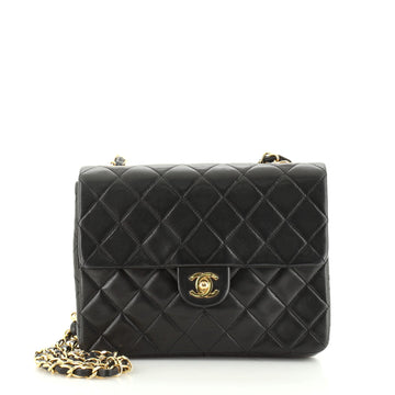 Chanel Vintage Square Classic Flap Bag Quilted Lambskin Small