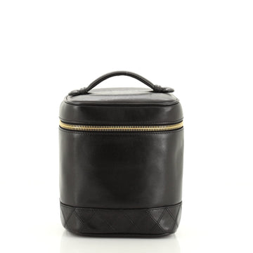 Chanel Vintage Cosmetic Case Lambskin Tall