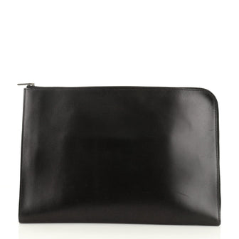 Hermes Zip Around Document Holder Box Calf Large