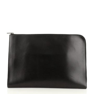Hermes Zip Around Document Holder Box Calf Large
