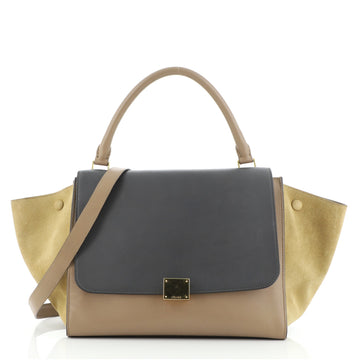 Celine Tricolor Trapeze Bag Leather Medium