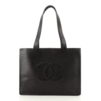 Chanel Vintage Timeless Shopping Tote Caviar
