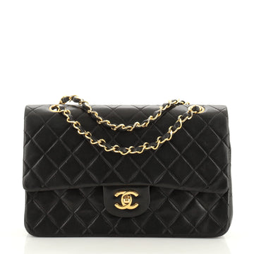 Chanel Vintage Classic Double Flap Bag Quilted Lambskin Medium