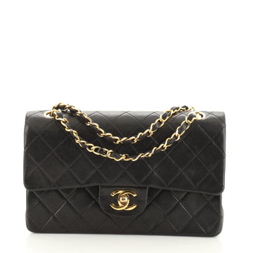 Chanel Vintage Classic Double Flap Bag Quilted Lambskin Small