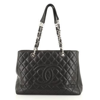 Chanel Grand Shopping Tote Quilted Caviar