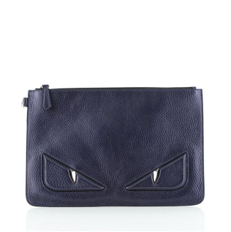 Fendi Monster Pouch Leather Large