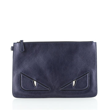 Fendi Monster Pouch Leather Large