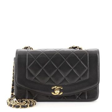 Chanel Vintage Diana Flap Bag Quilted Lambskin Small