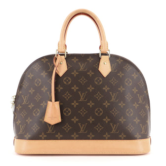 Louis Vuitton Alma Handbag Monogram Canvas MM