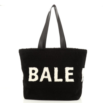 Balenciaga Logo Tote Shearling Large