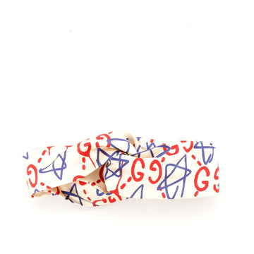 Gucci Headband GucciGhost Print GG Silk