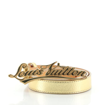 Louis Vuitton LV Signature Initiales Belt Leather Thin