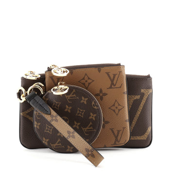 Louis Vuitton Trio Pouch Limited Edition Reverse Monogram Giant