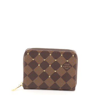 Louis Vuitton Zippy Coin Purse Studded Damier