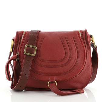 Chloe Marcie Zip Crossbody Bag Leather Medium