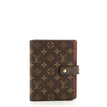 Louis Vuitton Ring Agenda Cover Monogram Canvas MM