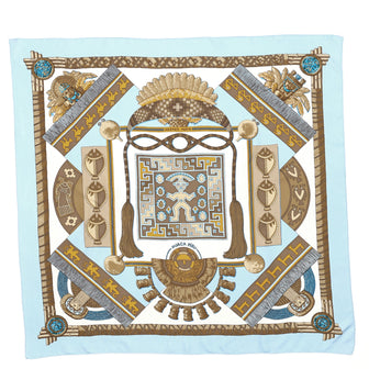Hermes Huaca Piru Scarf Printed Silk 90