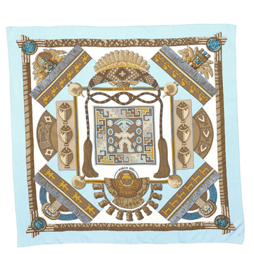 Hermes Huaca Piru Scarf Printed Silk 90