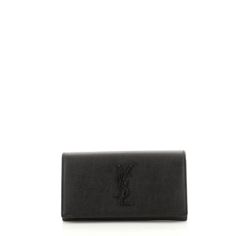 Saint Laurent Classic Monogram Flap Wallet Leather