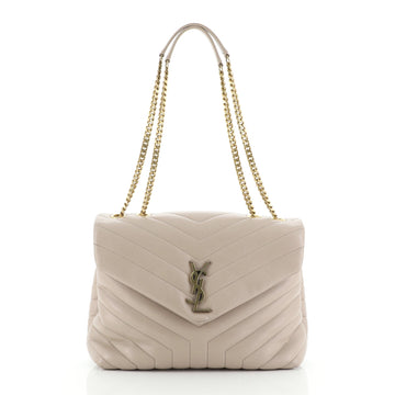 Saint Laurent LouLou Shoulder Bag Matelasse Chevron Leather Medium