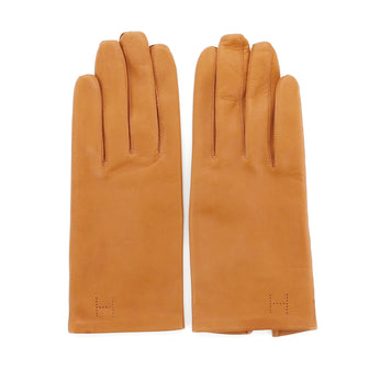 Hermes Vintage Perforated H Gloves Leather