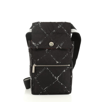 Chanel Travel Line Waist Bag Printed Nylon Small