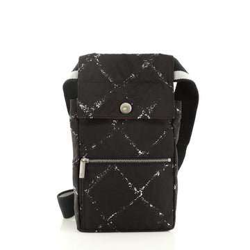 Chanel Travel Line Waist Bag Printed Nylon Small